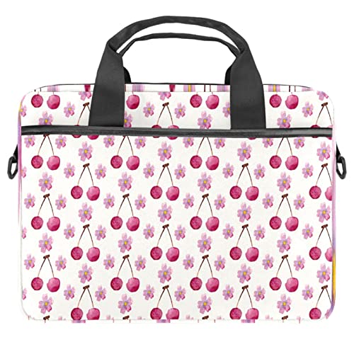 Sacoche ordinateur 13 à 14 pouces rose à motif floral aquarelle pour femme