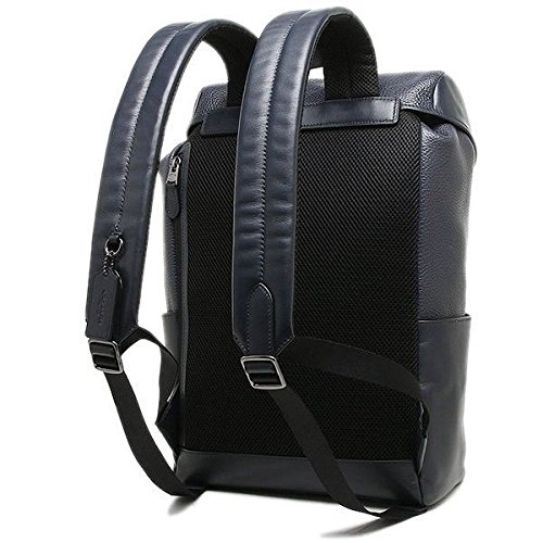 coach henry backpack f72311 IN PEBBLE LEATHER Black Drawstring Closure With Additional Fold Over That Snaps For Added Securitymeasures Approximately 18 X 15 X 5 CoachHENRY BACKPACK LATHER BLACK 