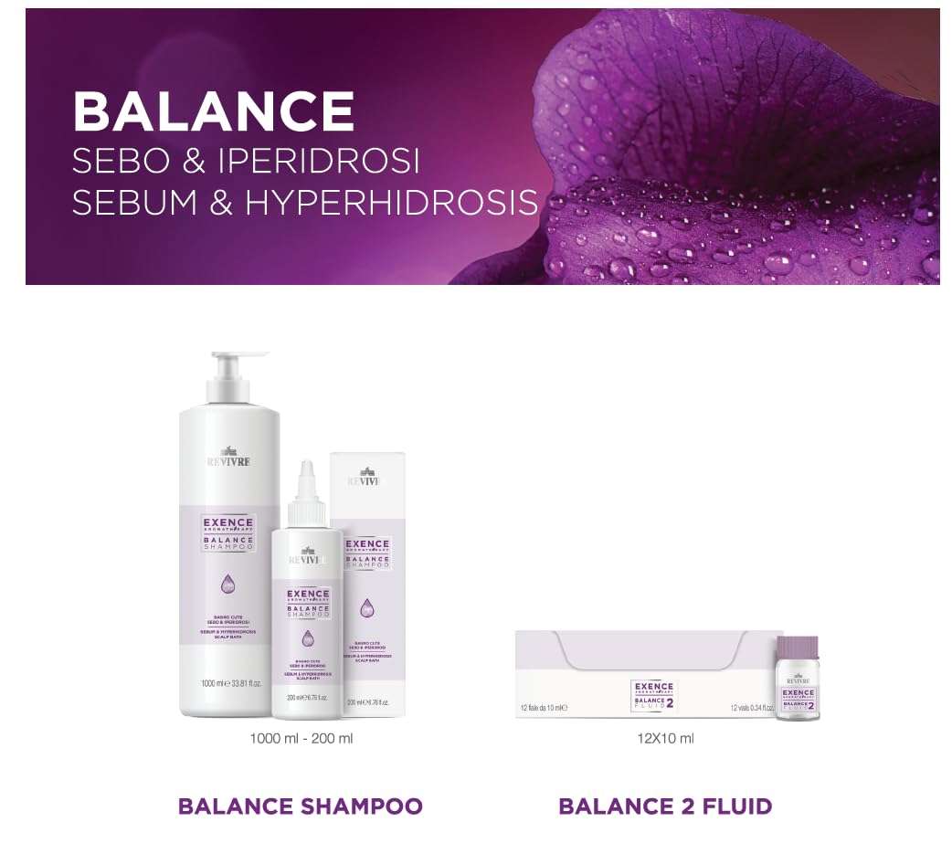 Revivre Exence Balance Champú 1000 ml | Baño Cute Sebo e Hiperhidrosis