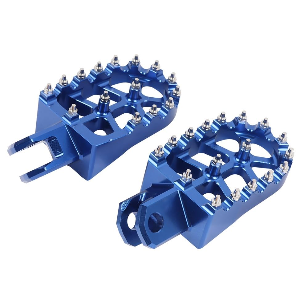 Repose-Pieds de Moto Tout-Terrain CNC Aluminium Bleu pour Suzuki DRZ400 2000-2022