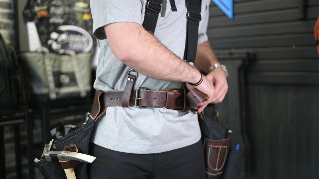 Dead On Tools DO-HSR Leather Hybrid Tool Belt with Suspender