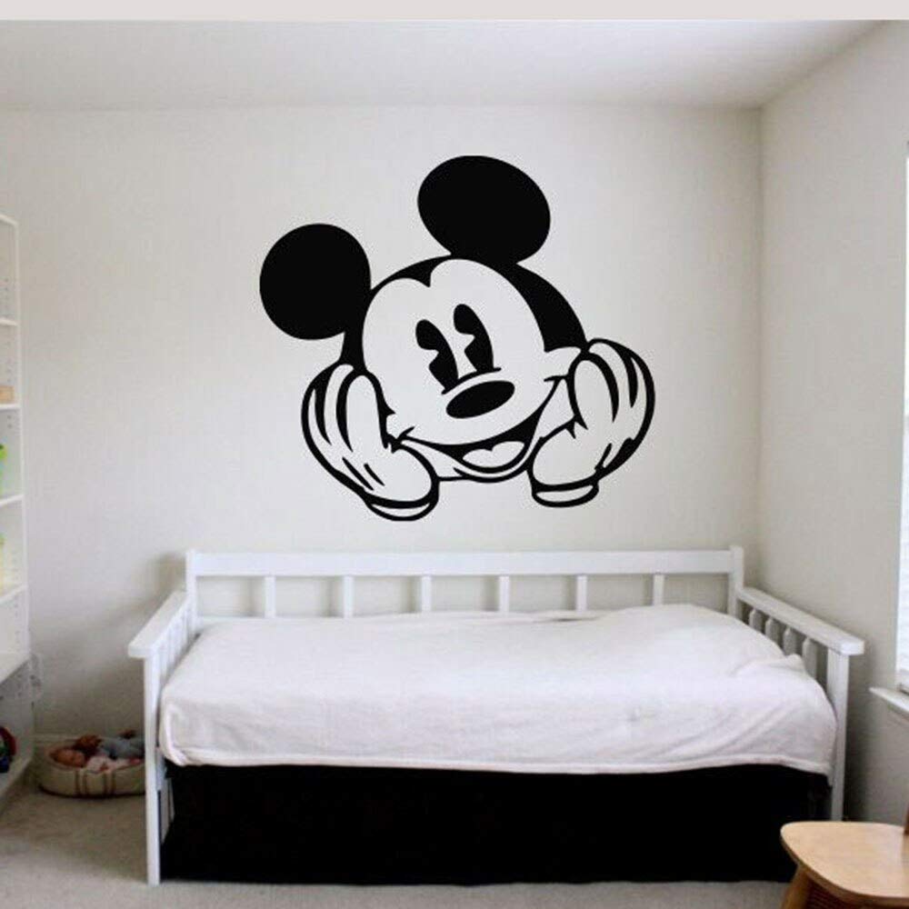 wZUN Mouse Wall Stickers Living Room Home Decoration Removable Wall Stickers Cute Face Wall Decoration 63X57cm