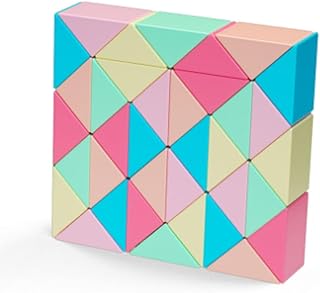 Comprar Oostifun 3D Puzzle Juguete Serpiente Puzzles M-a-g-i-c Regla Twist Brain Teaser Juegos Rosa Brillante IQ Juguete para niños y Adultos (36 Segmentos Bloques)