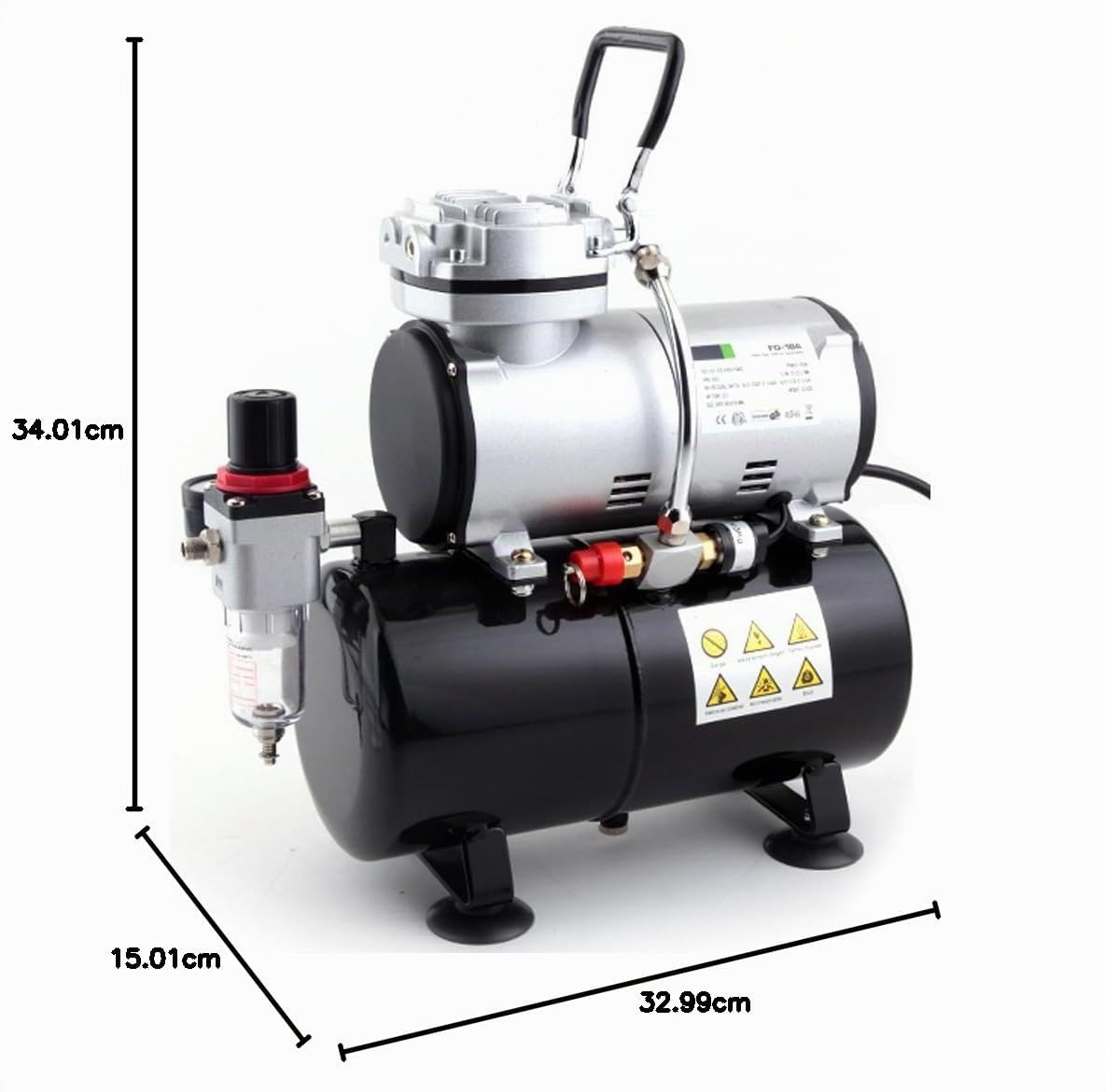 Fengda FD-186 Airbrush Kompressor mit Lufttank 4 bar Auto Stop