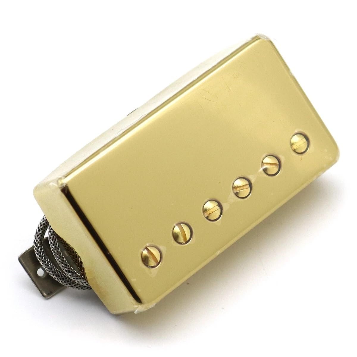 Alnico Lot de 2 micros Humbucker classiques 57+ Chevalet et manche dorés pour guitare de style Les Paul (doré)