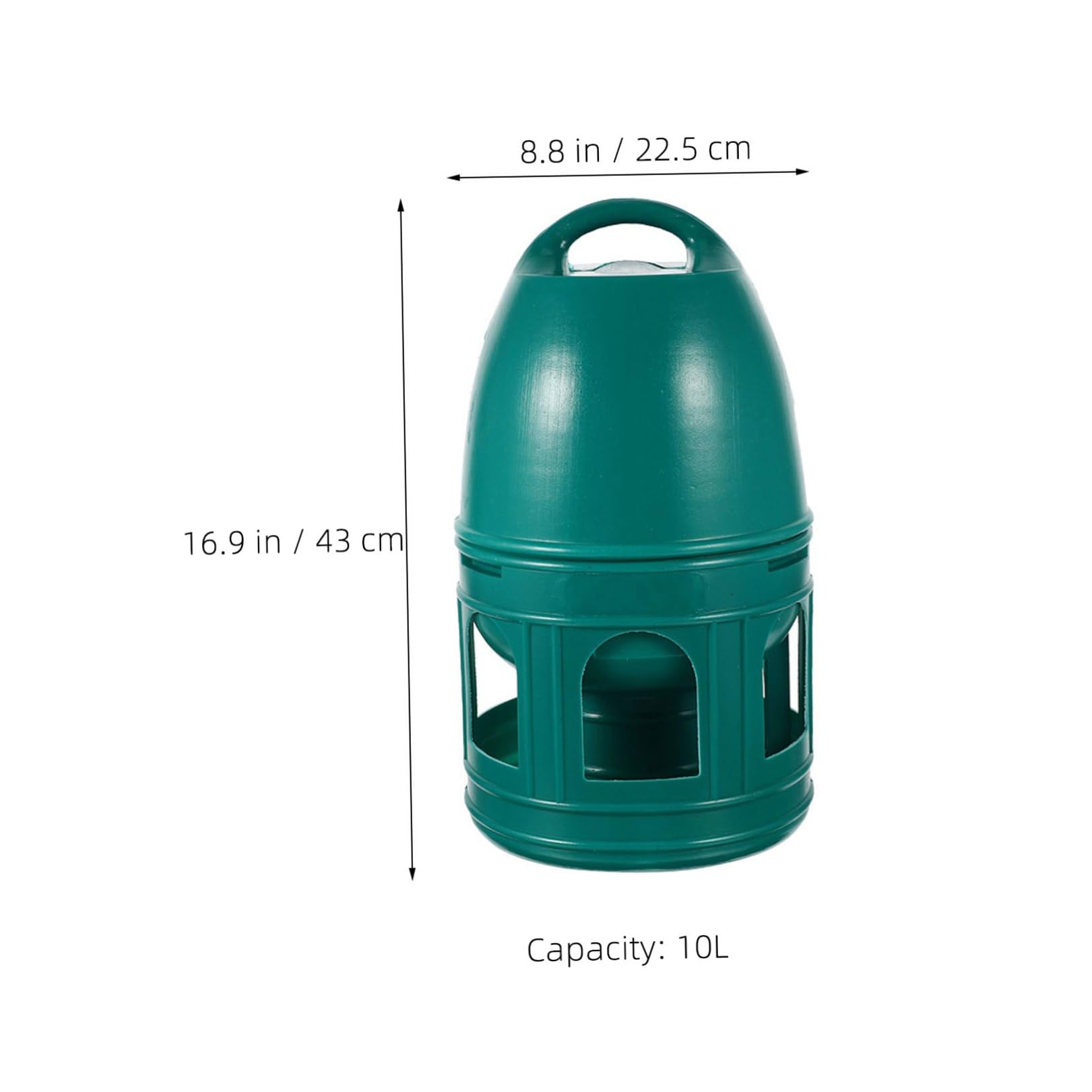 Yardwe Contenedor de Agua de Plástico Resistente para Palomas Comedero de Agua de Gran Capacidad para Palomas Bebedero para Codornices para Jaulas de Pájaros