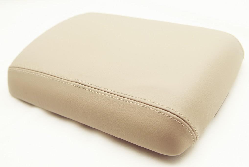 DSV Fits 2005-2012 Nissan Pathfinder Real Tan Leather Console Lid Armrest Cover (Leather Part Only)
