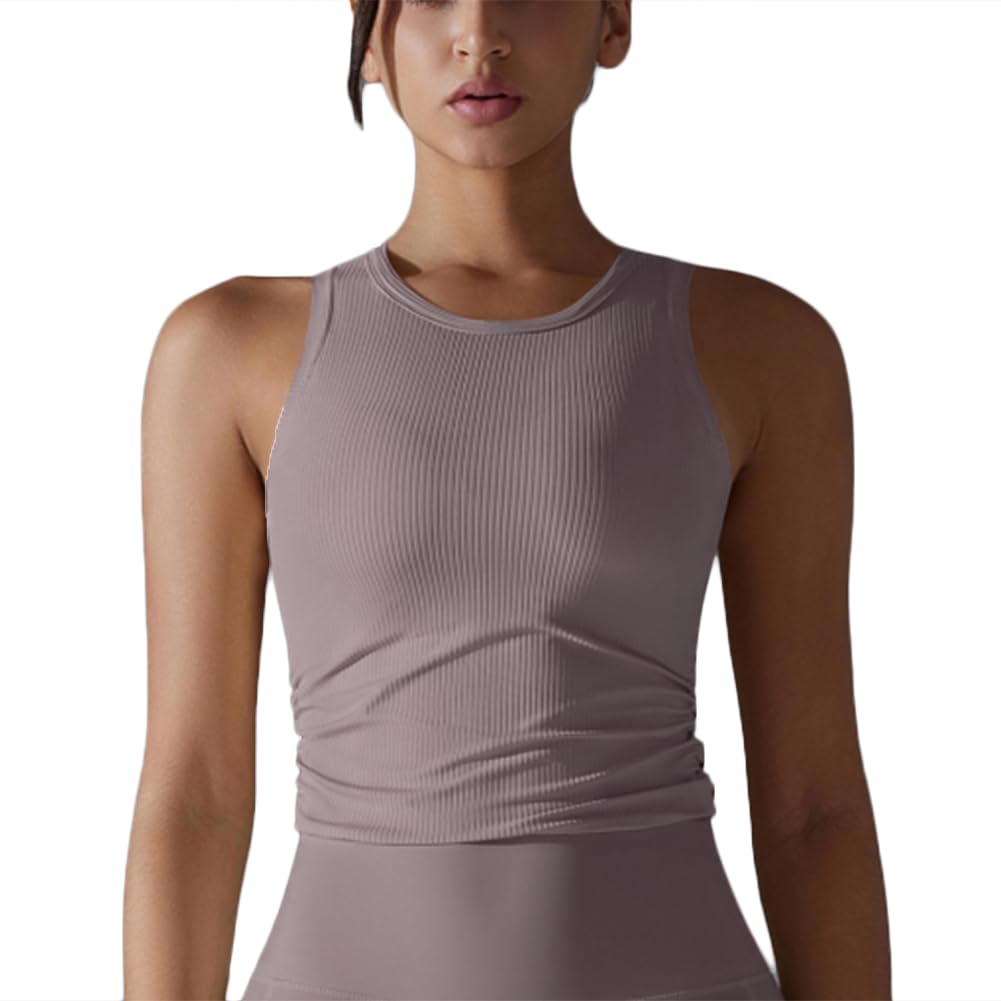 Womens Yoga Tank Tops - Activewear Fitness Vest for Gym and Workout