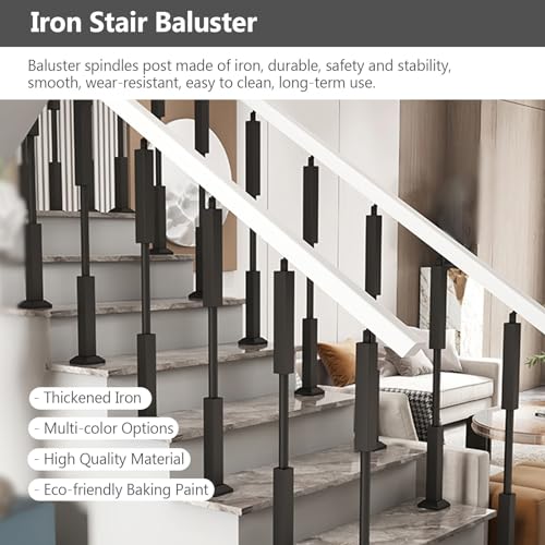 Poteaux de balustres d'escalier pour corriger une pente avec support réglable