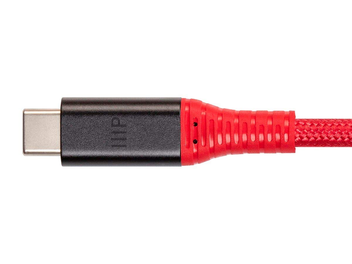 Monoprice AtlasFlex Series Durable USB 3.2 Gen 2 Tipo-C Data & Power Kevlar rinforzato Nylon-Braid Cable 5A/100W 1m Rosso