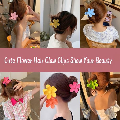 Pinzas para cabello flores grandes 8 piezas miniatura 5