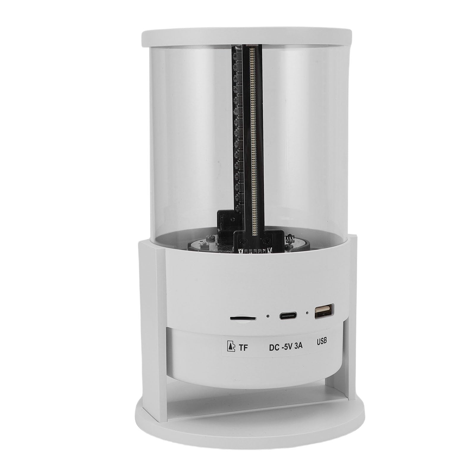 Gedourain Ventilatore Ologramma LED 10cm 1080P Display Pubblicitario 3D WiFi a Due Foglie per Negozi Uffici Supermercati Ristoranti con Copertura Trasparente