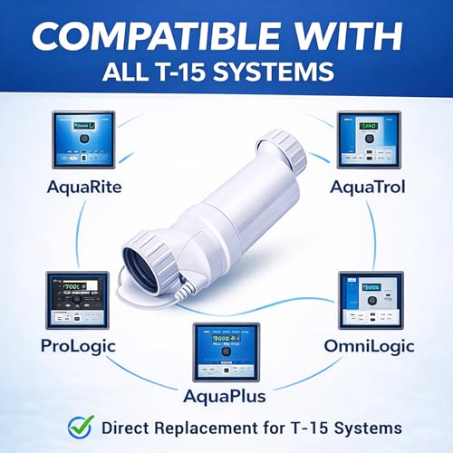 15 Salt Cell Replacement Compatible with Hayward AquaRite, AquaRite Pro, AquaTrol, SwimPure Plus, ProLogic, AquaPlus & OmniLogic Systems by YUHAILOU - Image 2