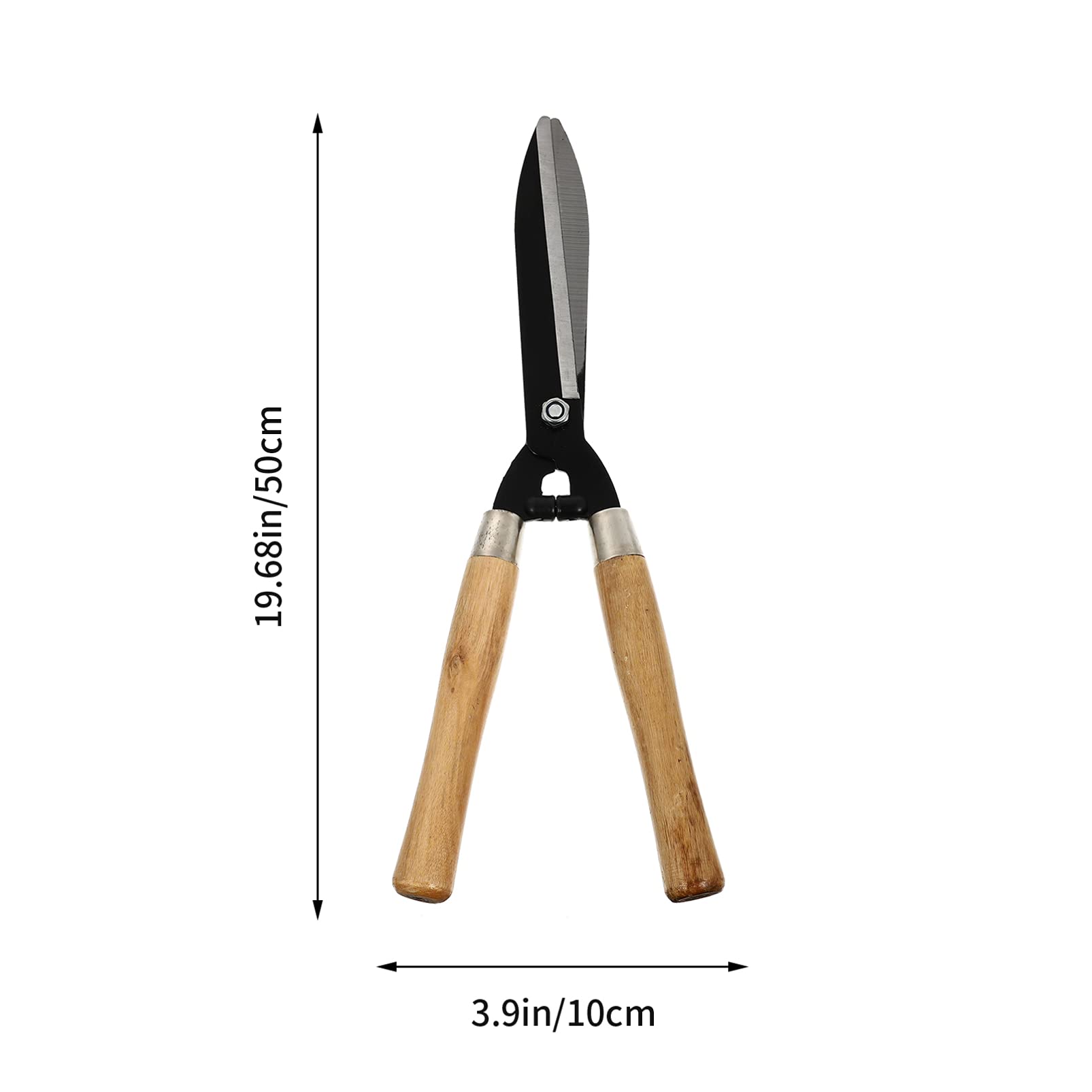 Yardwe Tijeras de Podar para Jardinería Acero de Alto Carbono y Mango de Madera, Corte sin Esfuerzo y Fácil de Limpiar para Cuidado de Setos y Arbustos