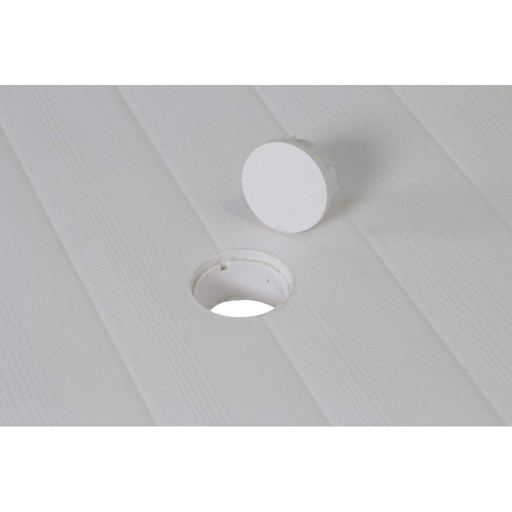 Keter - Mesa de Comedor Exterior Futura de 6 plazas, Color Blanco