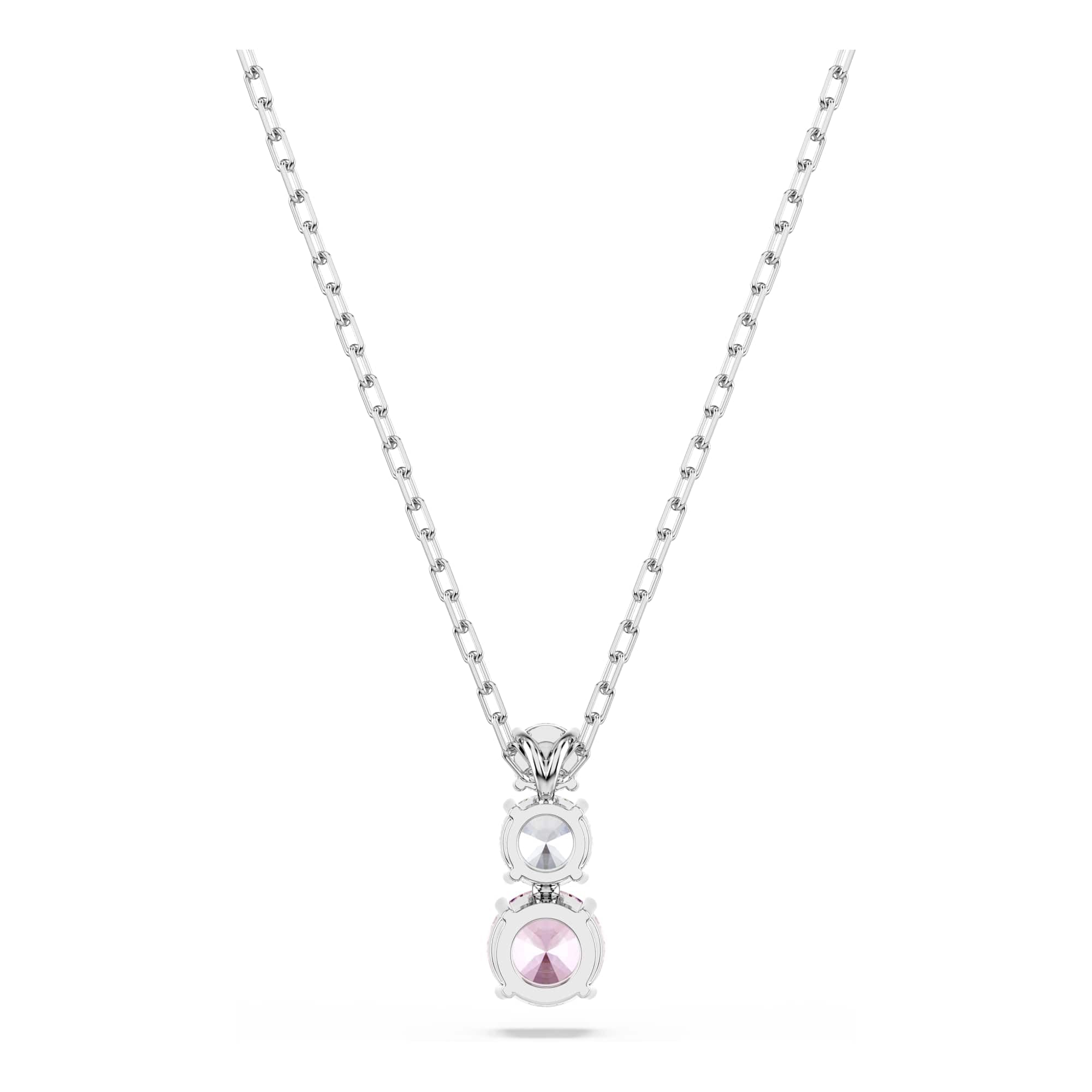 Swarovski Stilla Attract Collezione, Taglio rotondo, Rosa, Placcato rodio
