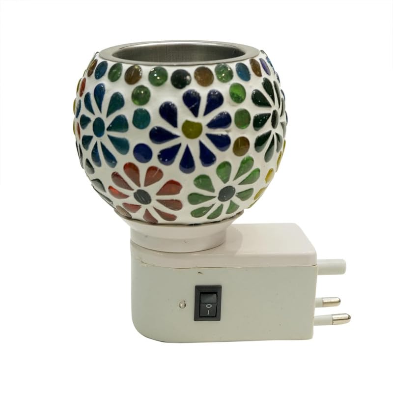 Glass Dhoop Kapoor Dani Electric Camphor Diffuser Star Om Electic Camphor Burne Incense for Samsung C3782 Evan Camphor Burner Diffuser Electrical Night Lamp (SZ.H)