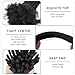 6 Inch 0.4cm Thickness Dreadlock Extensions Human Hair 30 Strands Locs Extensions Real Human Hair, Natural Black for Women Men Kids Full Handmade Permanent Locs Can Be Dyed and Bleached