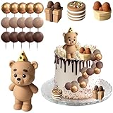 🎂 【Facile à utiliser 】- Les boules de gâteau en ballon peuvent être directement insérées dans le gâteau sans avoir besoin d'assemblage ou d'outils supplémentaires, ce qui permet de gagner du temps et de l'effort. Ils peuvent décorer en toute sécurité les aliments à température ambiante, tels que gâteaux ou desserts, cupcakes, fruits, fromage et tout plat et apéritif que vous voulez décorer.