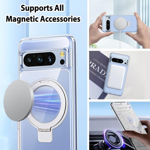 Coque Google Pixel 8 Pro transparente antichoc compatible avec chargeur MagSafe