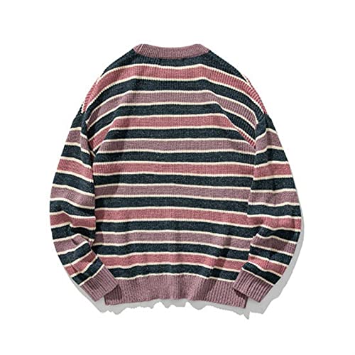 camisolas de pulôver masculinas Homens listrados camisola de inverno mens pulôver de malha camisola