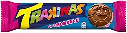 Biscoito Recheado Sabor Morango 126g Trakinas
