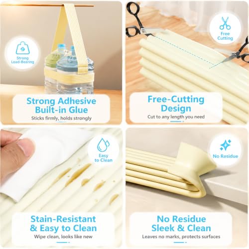 Image of ZOMPAGO Beige Foam Edge & Corner Protector Tape, 3 Rolls,0.35 inch Thick x 3.15 inch Wide x 6.56 FT, Strong Adhesive, Baby Proofing for Table Edge, Crib Edge, Sharp Furniture Edge Protection