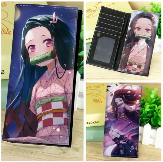 Miniatura 2 de Re ZERO Starting Life in Another World Cosplay PU Cuero Patrón de dibujos animados Anime Cartera, Kamado Nezuko, Re Zero Anime