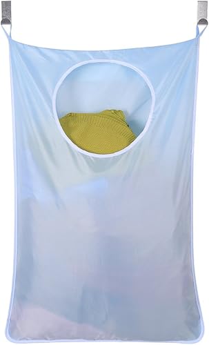 Miniatura 7 de Bolsa de tela Oxford para colgar en la puerta para ahorrar espacio + 2 ganchos de acero inoxidable + 2 ventosas fuertes para dormitorio, guardería,