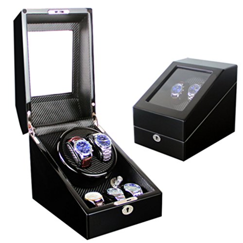 Preisvergleich Produktbild Kays Uhrenbeweger Uhrenbox Uhrenkasten Uhrendreher Uhr Winder Mechanic Vollautomatische mechanische Uhr Wickelkiste Aufwachen Tisch Rotierenden Tisch Rotierenden Tisch Box (Color : 2+3g)