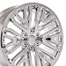 OE Wheels CV37 22 Inch Rims Fit Sierra 1500 Style 6x139.7 22x9 Chrome - Hollander 5906 (Set of 4)