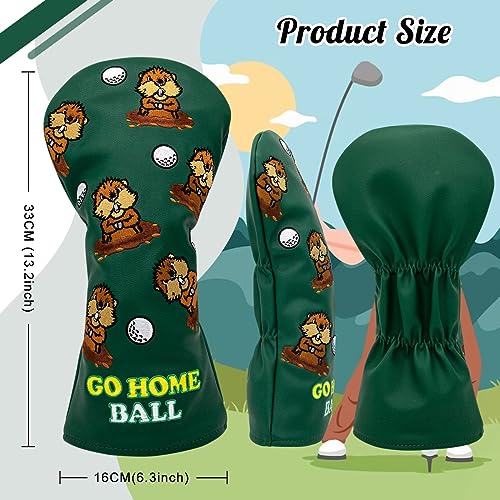 Housses de club de golf hybride vert lot de 3 protection sac - 3