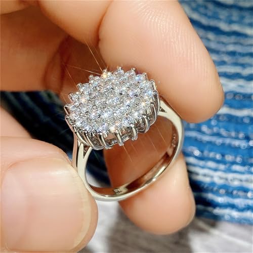 Luxury Sparkling Finger Rings for Women Wedding Ceremony Accessories Brilliant Cubic Zirconia Finger Jewelry3