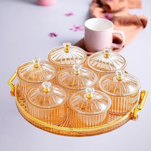 Boîtes à goûter à 7 compartiments transparentes avec couvercles pour apéritif - 6