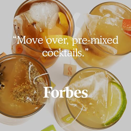 Image of SAYSO Honey Rosemary Moscow Mule Cocktail Tea Bags, 2-Pack | Low-calorie & Low Sugar | Craft Cocktails or Mocktails in 1 Min, Just Add Water + Spirits | Organic Mixers Bundle - 16 Teabags