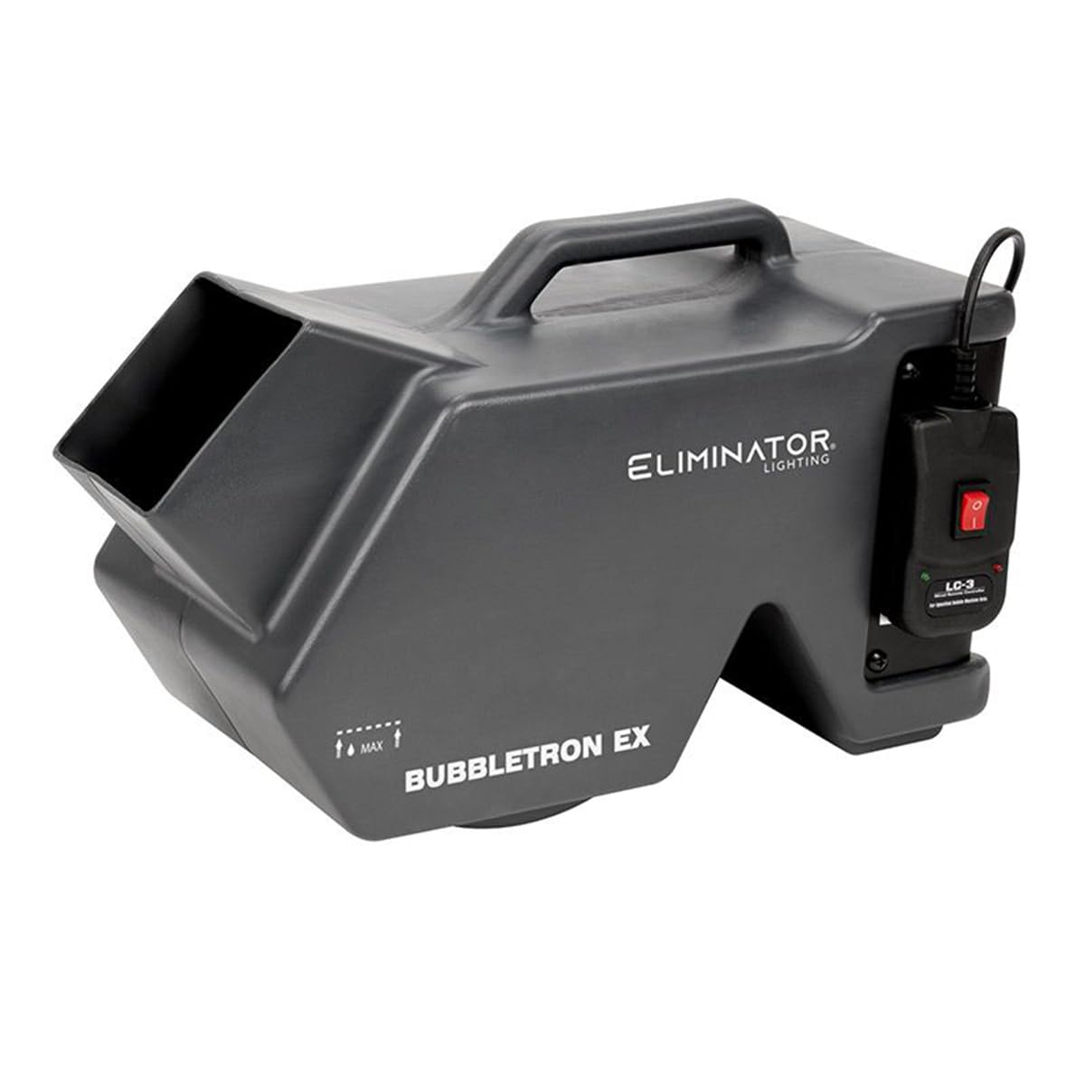 Audiosavings Bundle: Eliminator American DJ BUBBLETRON EX Bubble Machine Bundle with Rockville RPAK Charcoal Stylish Durable Backpack Bag w/Padded Laptop Pocket (2 Items)