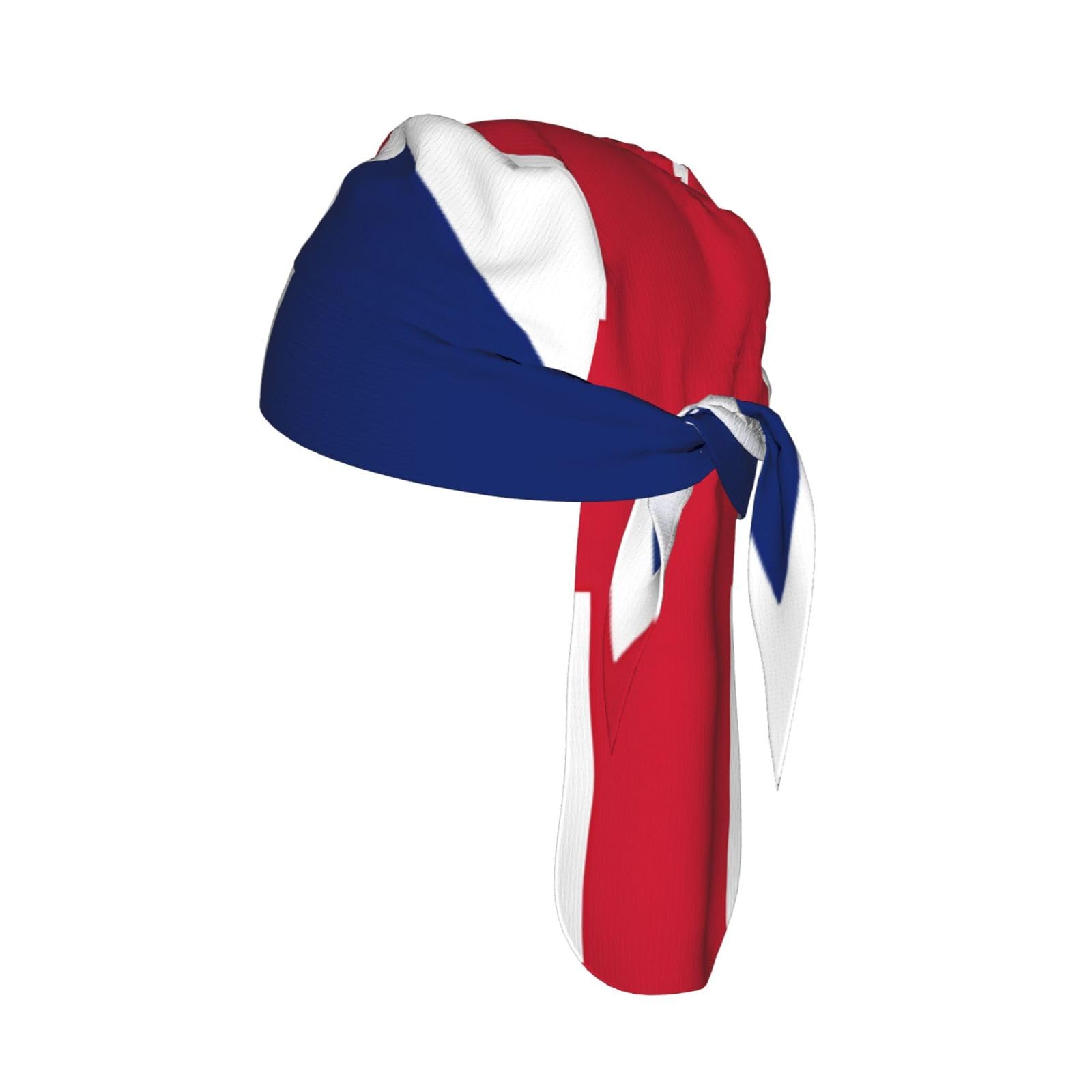 British Flag Print Head Tie Quick Drying Cycling Cap Headband Bandana, Breathable Mesh Skull Caps for Men Women Black