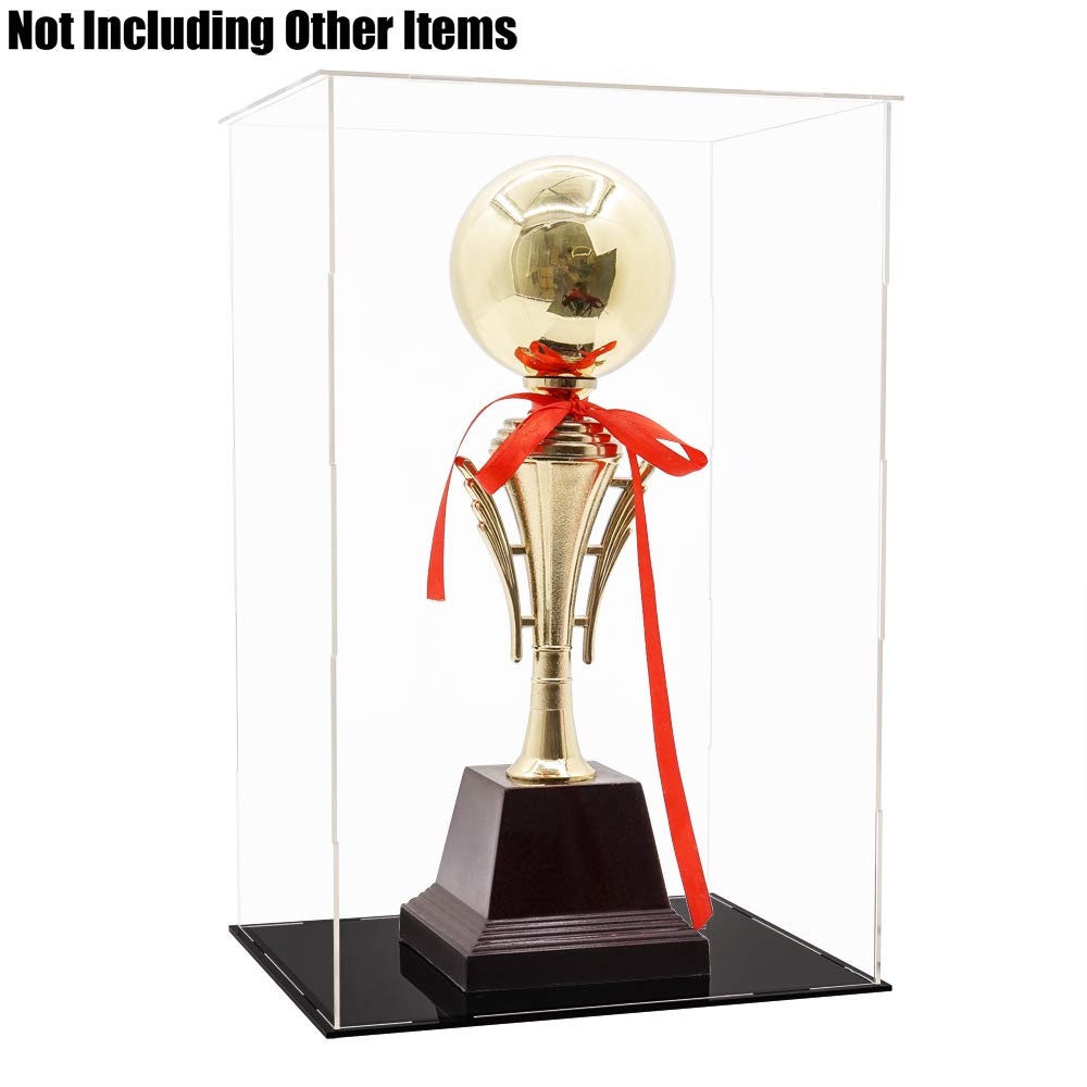 Odoria Teca Espositiva Acrilica Vetrina: 35 cm Alta Scatola Protettore Trasparente per Bambole Figure Scala 1/6 30 cm Statue Trofei Oggetti da Collezione, Montaggio Richiesto