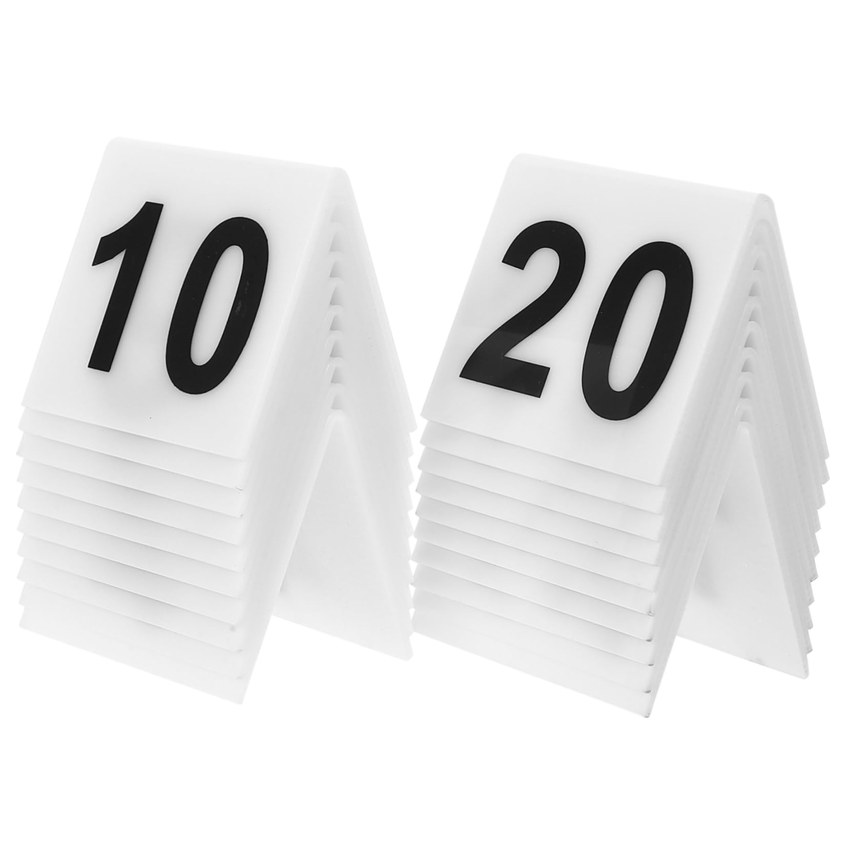 Alipis Crime Scene Number Markers 20pcs Acrylic Reusable Large Evidence Markers Table Number Signs Restaurant