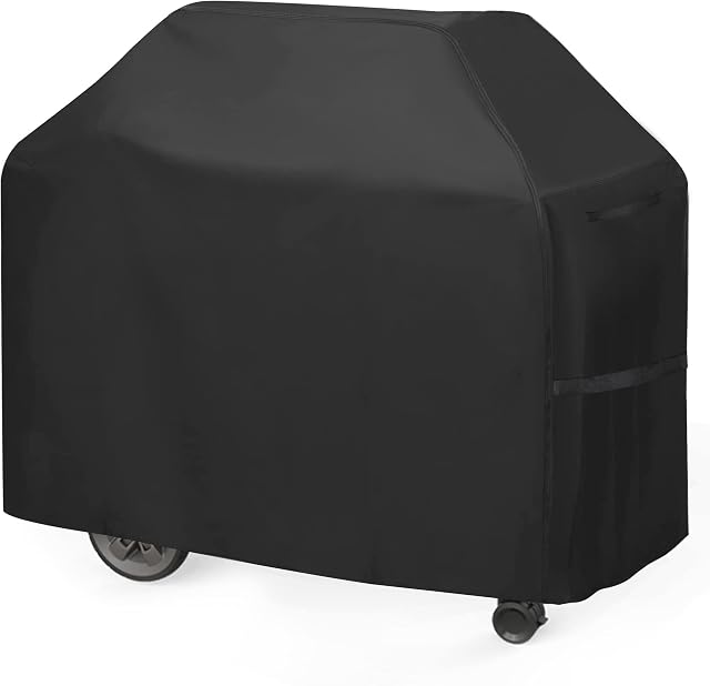 BBQ Cover Heavy Duty Large Waterproof, 3-4 Burner Gas BBQ Covers, Outdoor Barbecue Grill Cover PVC Coating Dust Protection, UV Protection with Storage Bag(145 x 61 x 117CM)