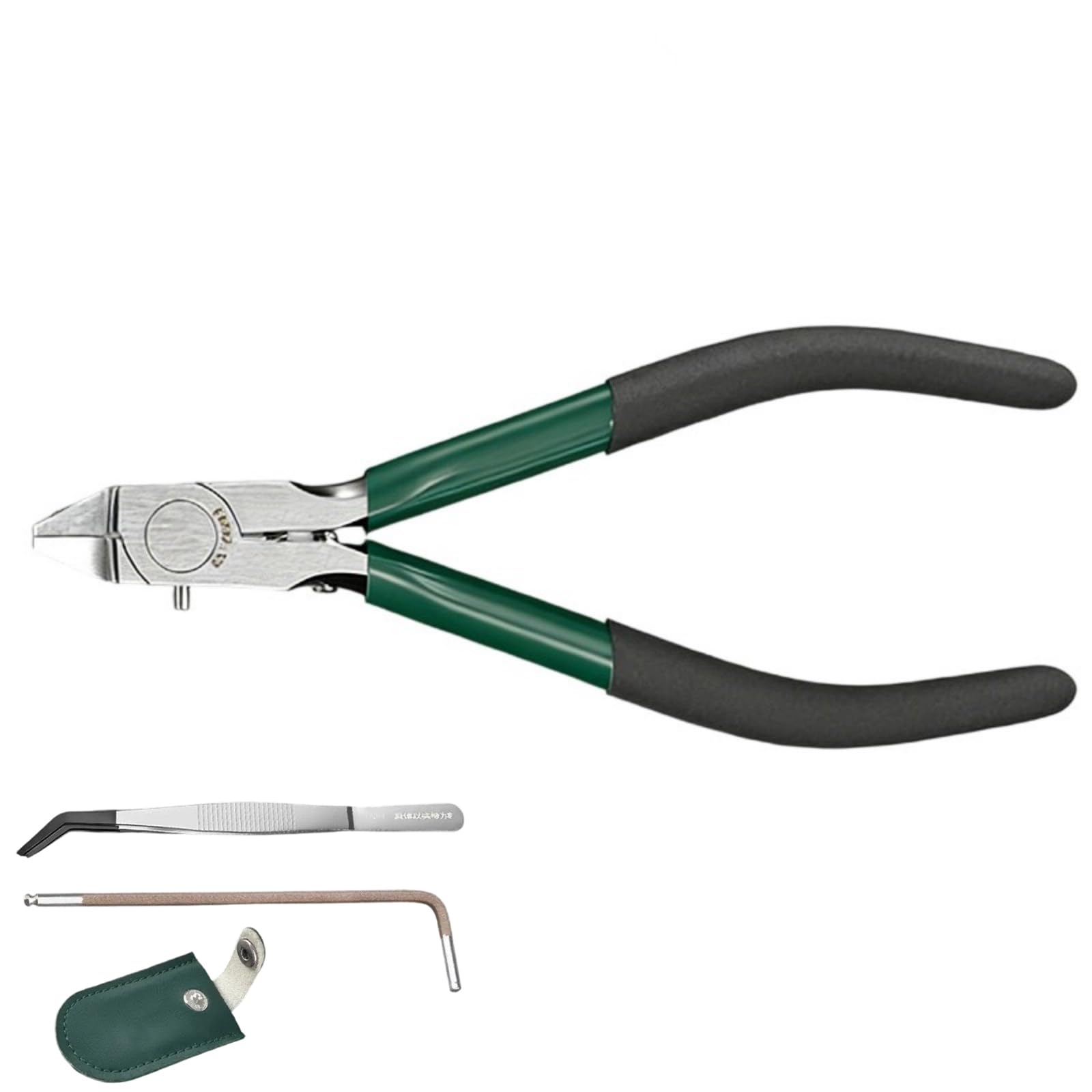 Laikoutd Pliers Tweezers Accurate Single Flush Cutter For Craft Projects With Adjustable Angles And Handle Lightweight Portable Nippers