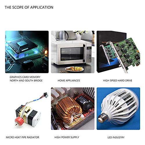 Oumefar 5 Pcs Almofadas Térmicas de Silicone Resistente Ao Calor Almofada de Silicone Condutora Térm