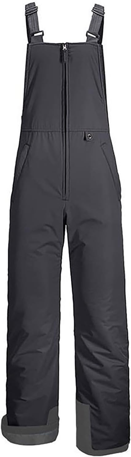 Mens Snow Bibs Winter Waterproof Insulated Ski Pants Warm Winter Snowboarding Pants Skiing Jumpsuits with Pockets