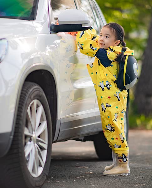 Waterproof Outdoor Activity Wear Set for Girls Boys Toddler Yellow 3T-7Y3