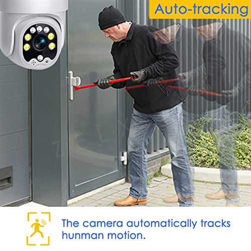 Cámaras de vigilancia sin cables PTZ con zoom 4x y alarma de seguridad para exterior 4