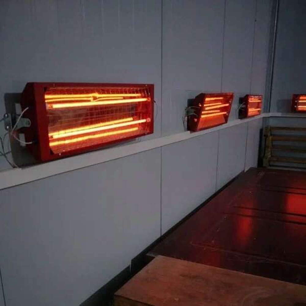 DYRABREST 2000W Baking Infrared Paint Curing Lamp, 1 Set of 2pcs Automotive Infrared Curing Lights 110V Body Repair Paint Curing Systems for Automobile Paint Booths, Furniture Paint Booths