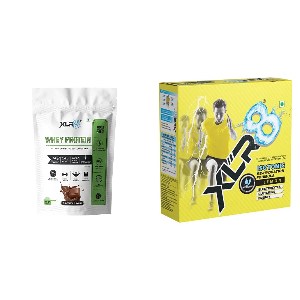 Buy XLR8 Whey Protein with 24 g protein, 5.4 g BCAA 2 lbs / 907 g