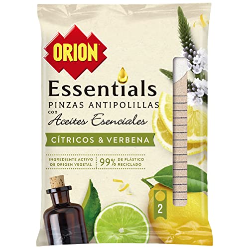 Orion Essentials - Pinzas Antipolillas Cítricos 2uds