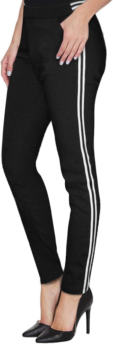 Hybrid & Company Women's Casual Leggings Elastic Waistband Skinny Pants