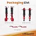 maXpeedingrods Coilovers for Toyota Corolla E130 2003-2008, for Toyota Matrix XRS E130 2003-2008, Height Adjustable Coilovers Suspension Kit, Preset Damping Lowering Kit Red